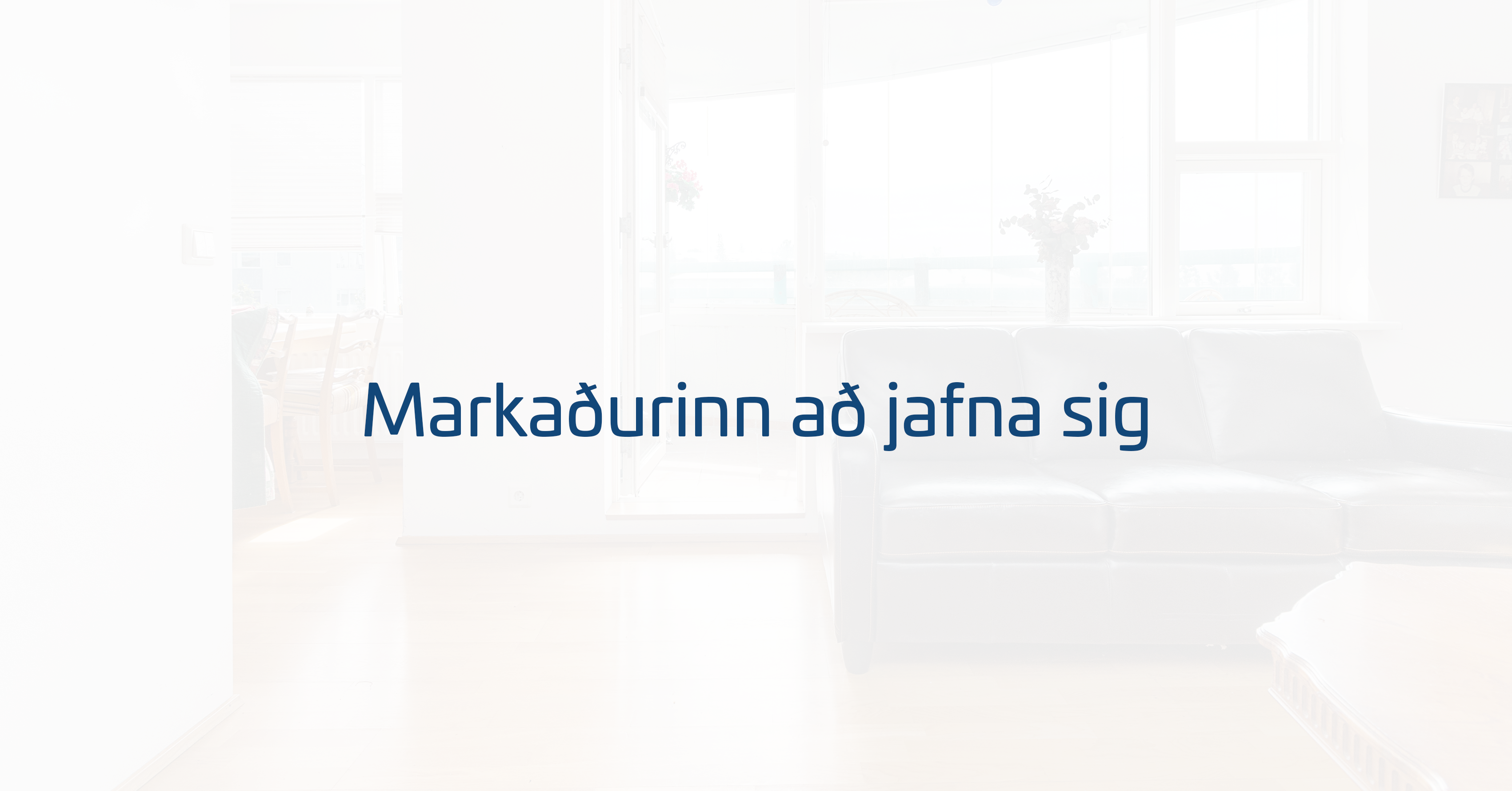 Markaðurinn að jafna sig
