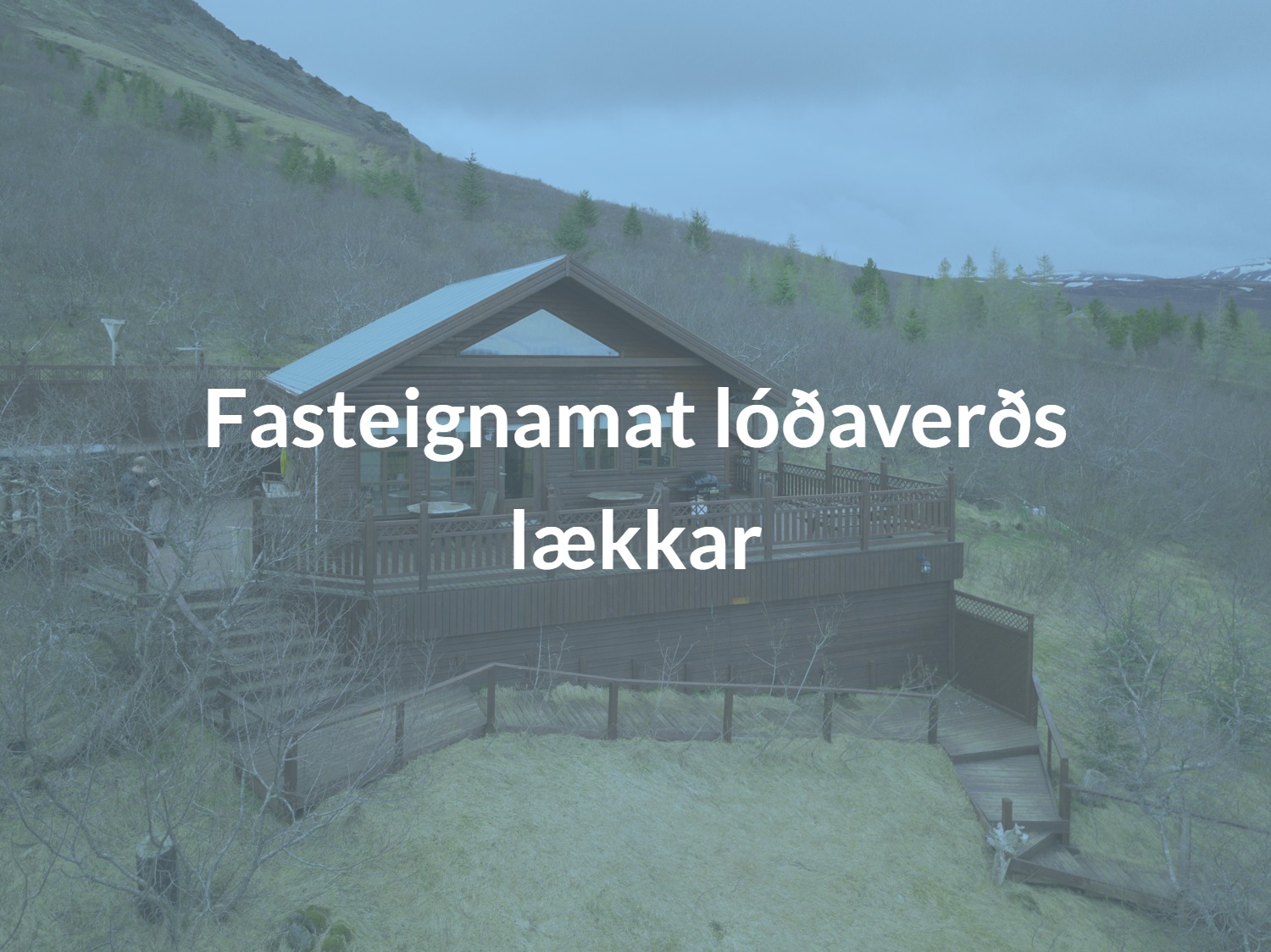 Lóðaverð sumarhúsa lækkar um 23%