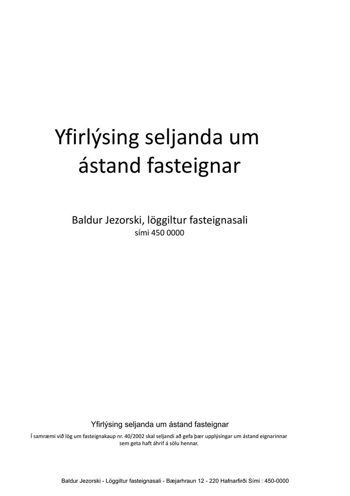 Kynningarbæklingur Jöklafold 43, síða 5 af 9